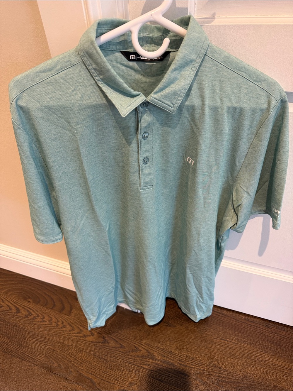 Travis Mathew Light Seafoam Green Polo